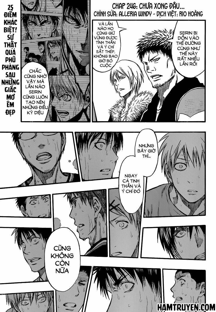 Vua Bóng Rổ Kuroko Chapter 246 - Trang 2