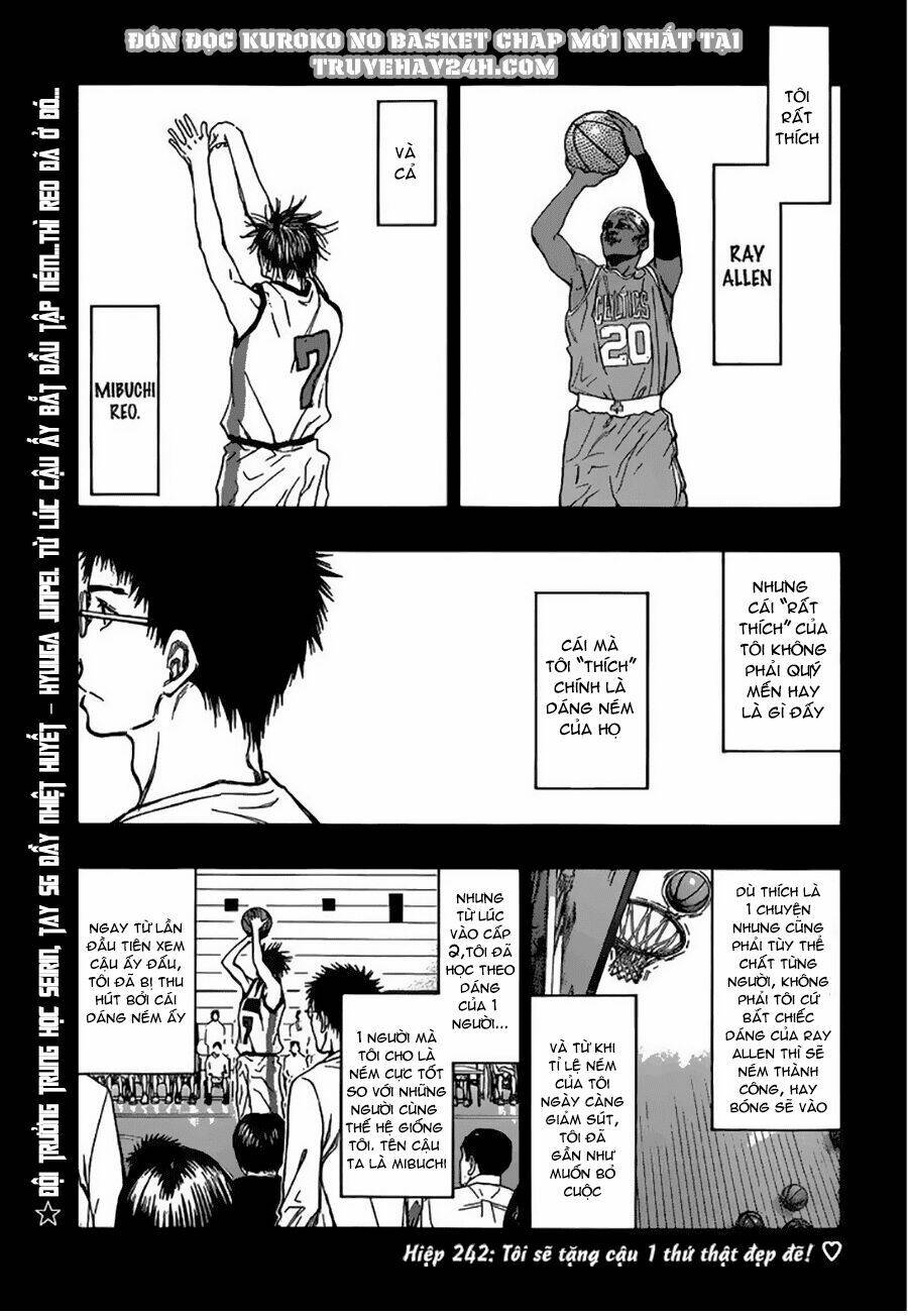 Vua Bóng Rổ Kuroko Chapter 242 - Trang 2