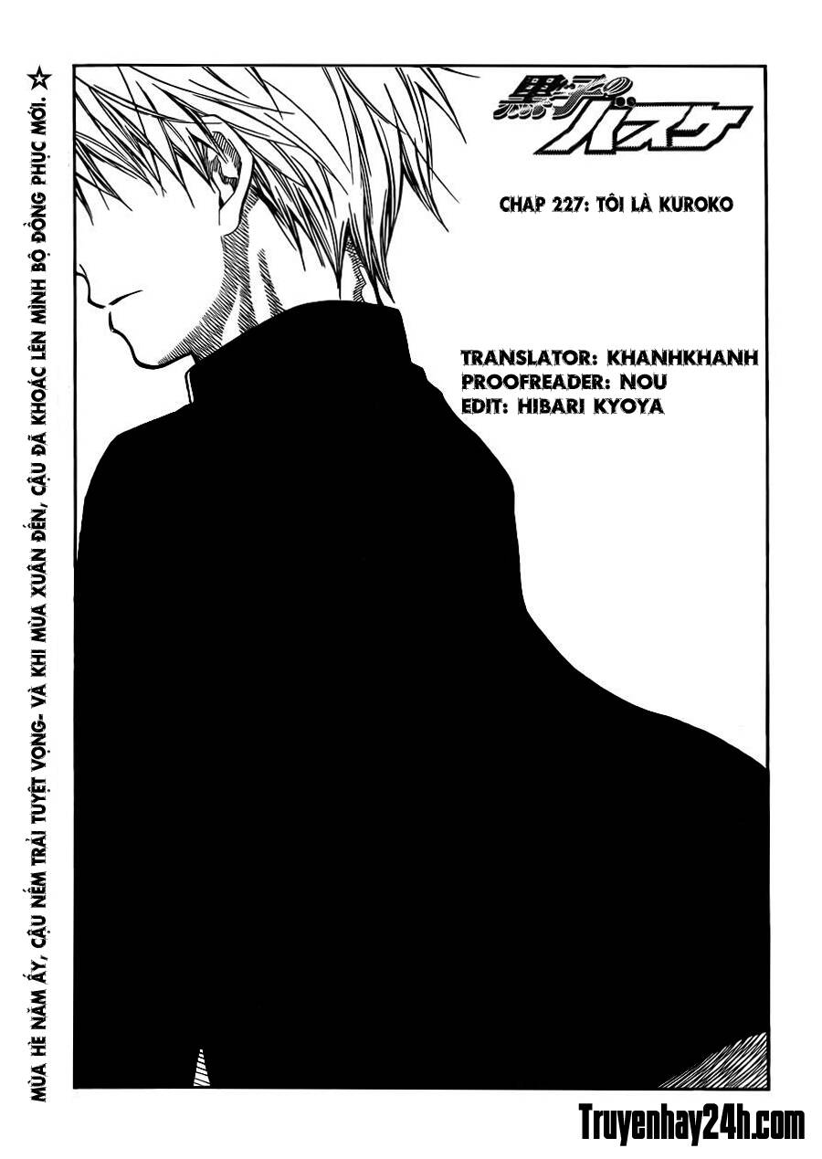 Vua Bóng Rổ Kuroko Chapter 227 - Trang 2