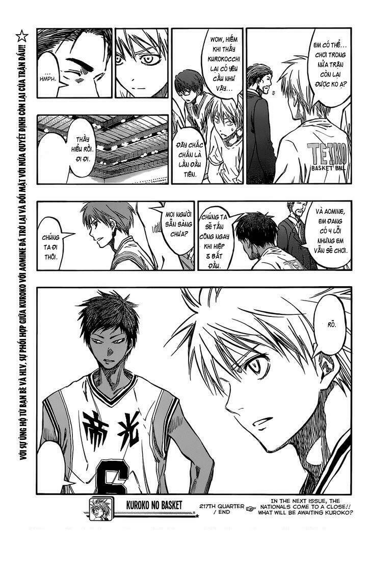 Vua Bóng Rổ Kuroko Chapter 217 - Trang 2