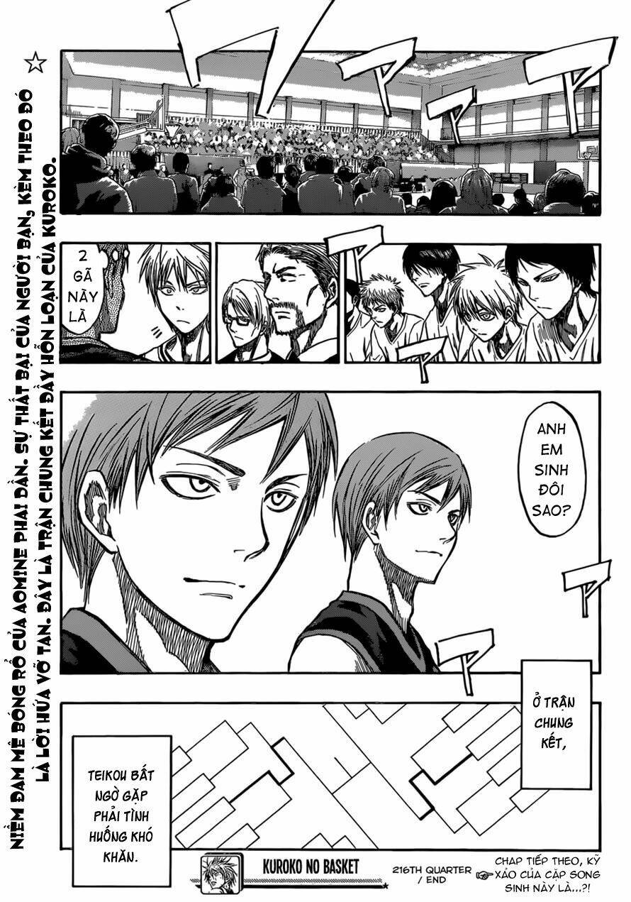 Vua Bóng Rổ Kuroko Chapter 216 - Trang 2