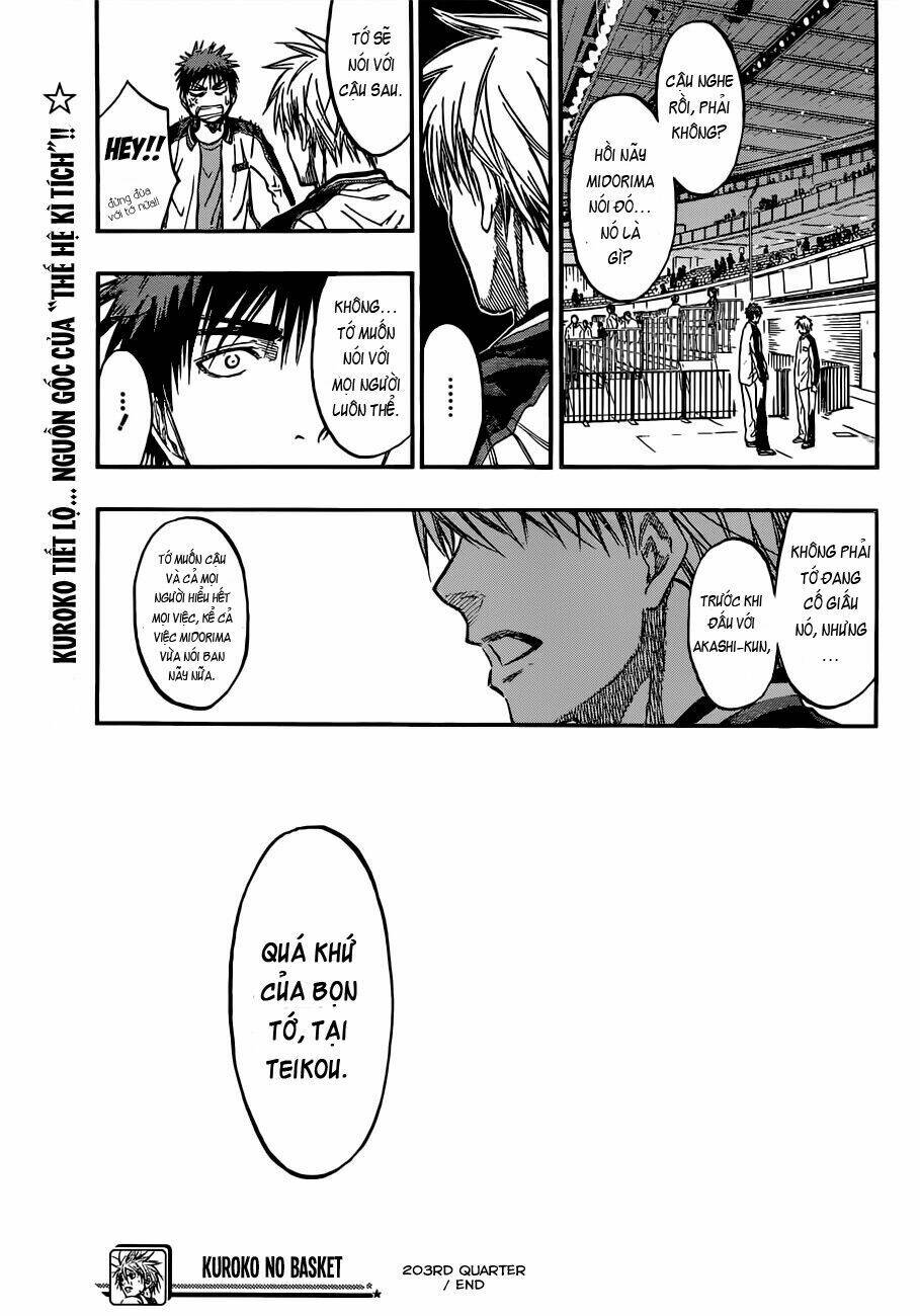 Vua Bóng Rổ Kuroko Chapter 203 - Trang 2