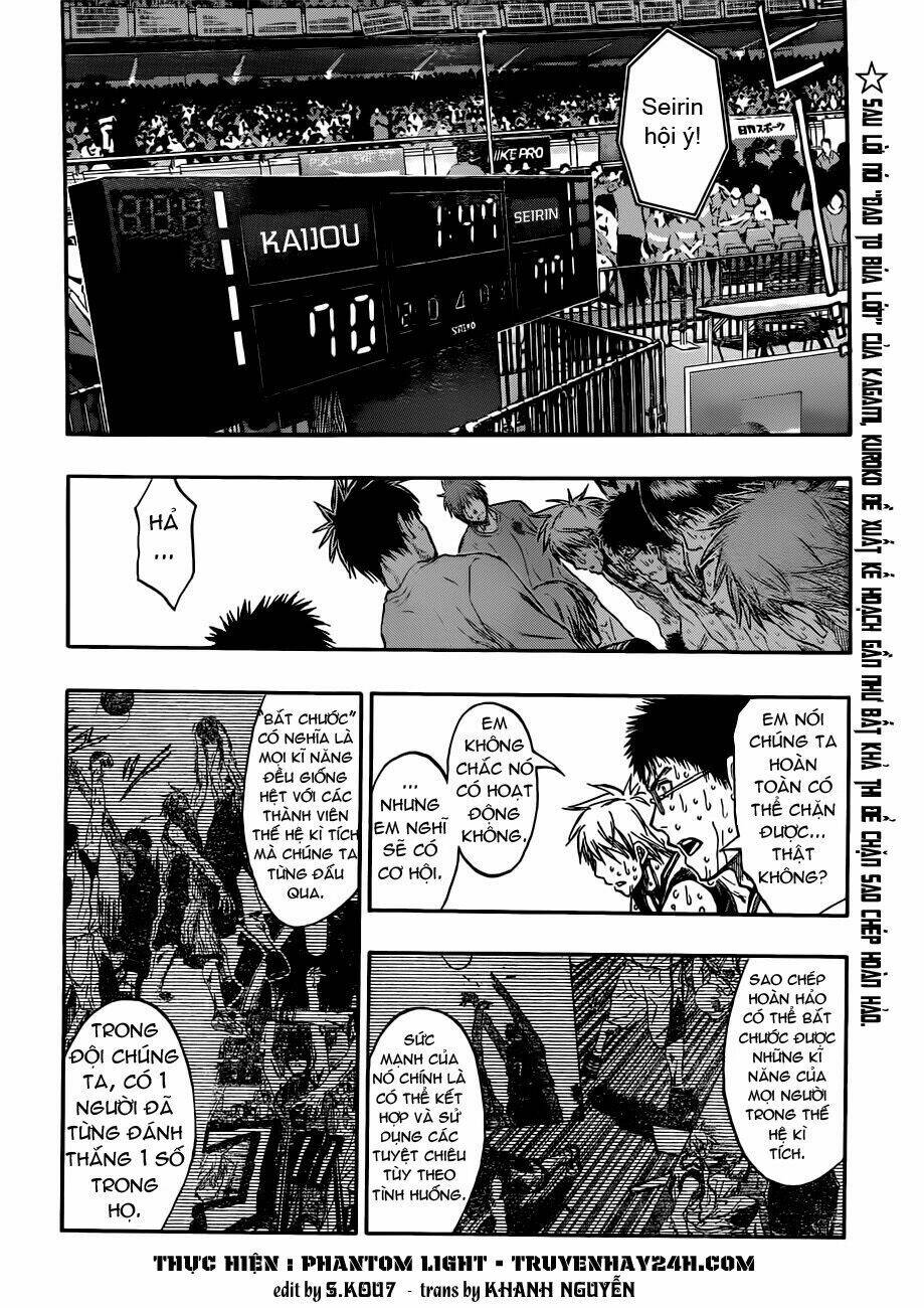 Vua Bóng Rổ Kuroko Chapter 199 - Trang 2