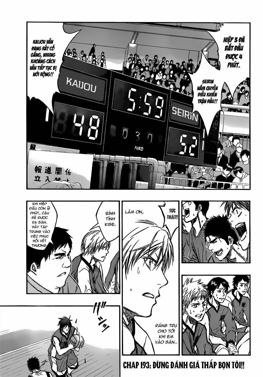 Vua Bóng Rổ Kuroko Chapter 193 - Trang 2