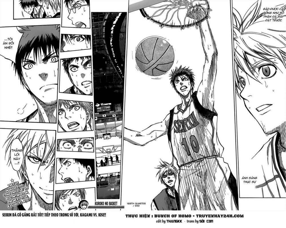 Vua Bóng Rổ Kuroko Chapter 189 - Trang 2