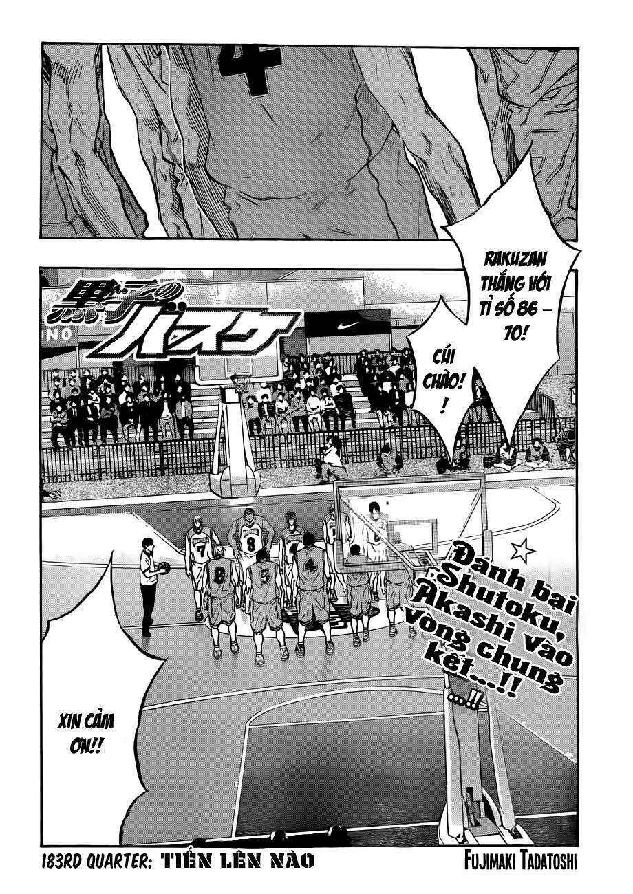 Vua Bóng Rổ Kuroko Chapter 183 - Trang 2