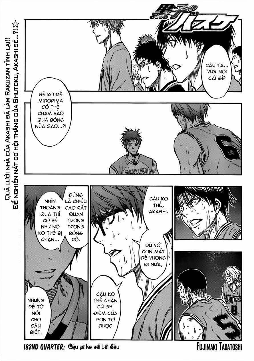 Vua Bóng Rổ Kuroko Chapter 182 - Trang 2