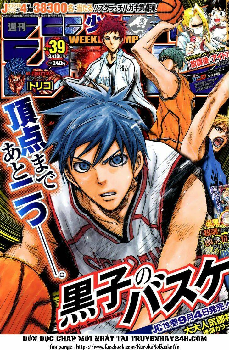 Vua Bóng Rổ Kuroko Chapter 178 - Trang 2