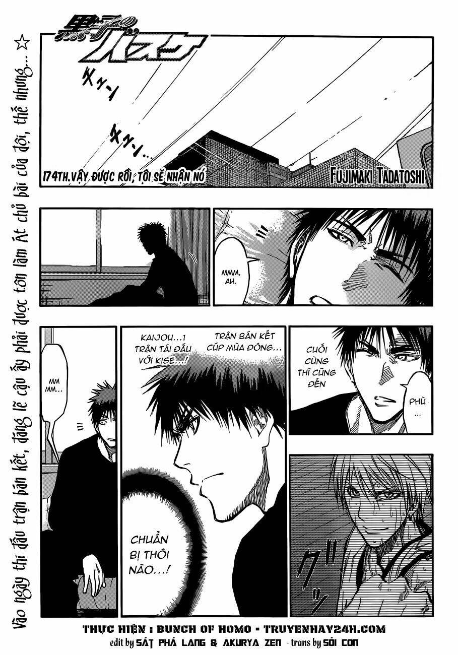 Vua Bóng Rổ Kuroko Chapter 174 - Trang 2