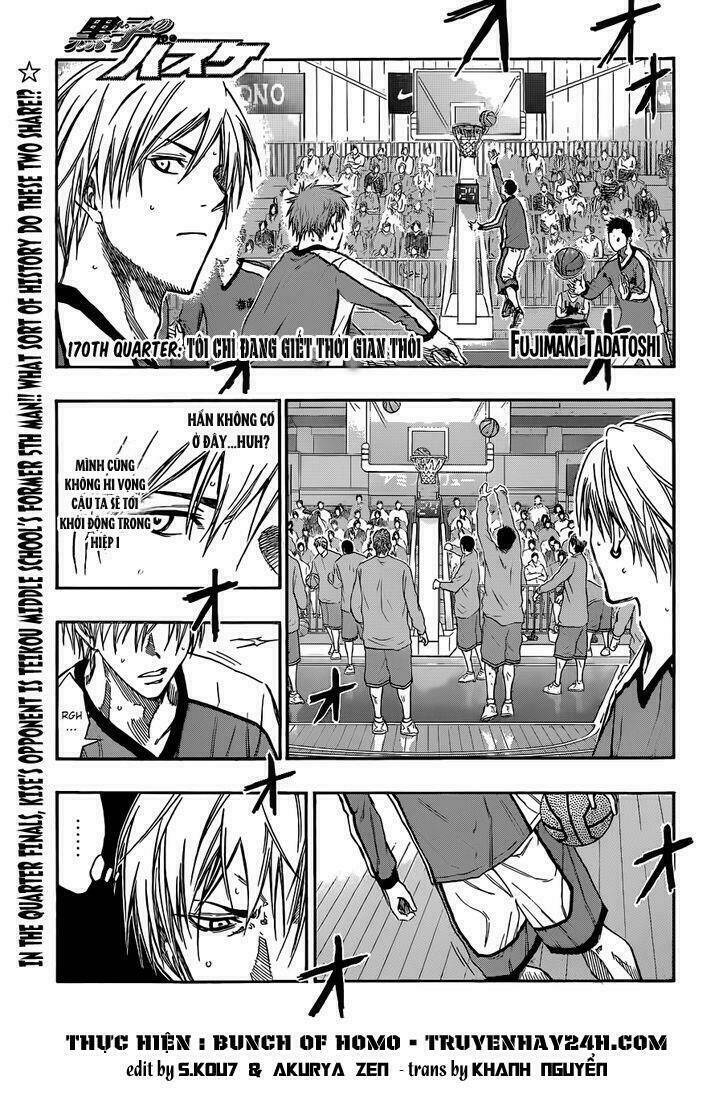 Vua Bóng Rổ Kuroko Chapter 170 - Trang 2