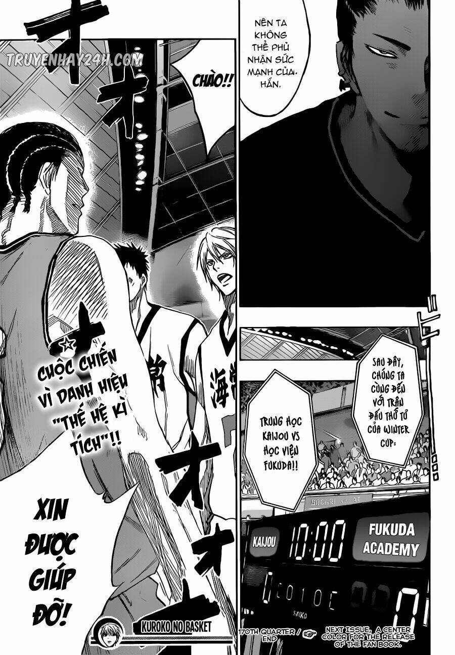 Vua Bóng Rổ Kuroko Chapter 170 - Trang 2