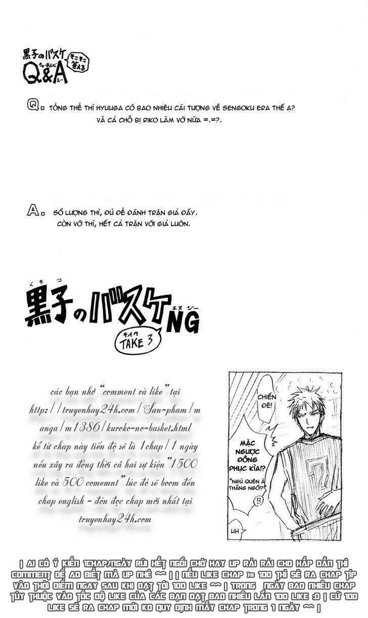 Vua Bóng Rổ Kuroko Chapter 166 - Trang 2