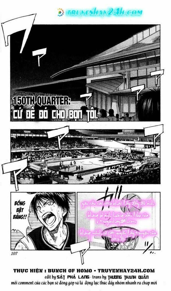 Vua Bóng Rổ Kuroko Chapter 150 - Trang 2