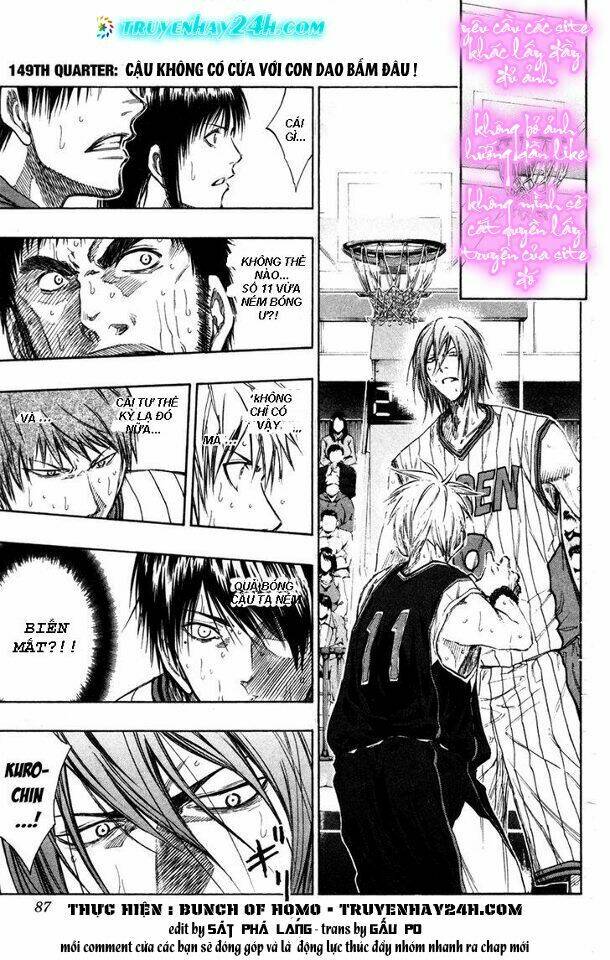 Vua Bóng Rổ Kuroko Chapter 149 - Trang 2