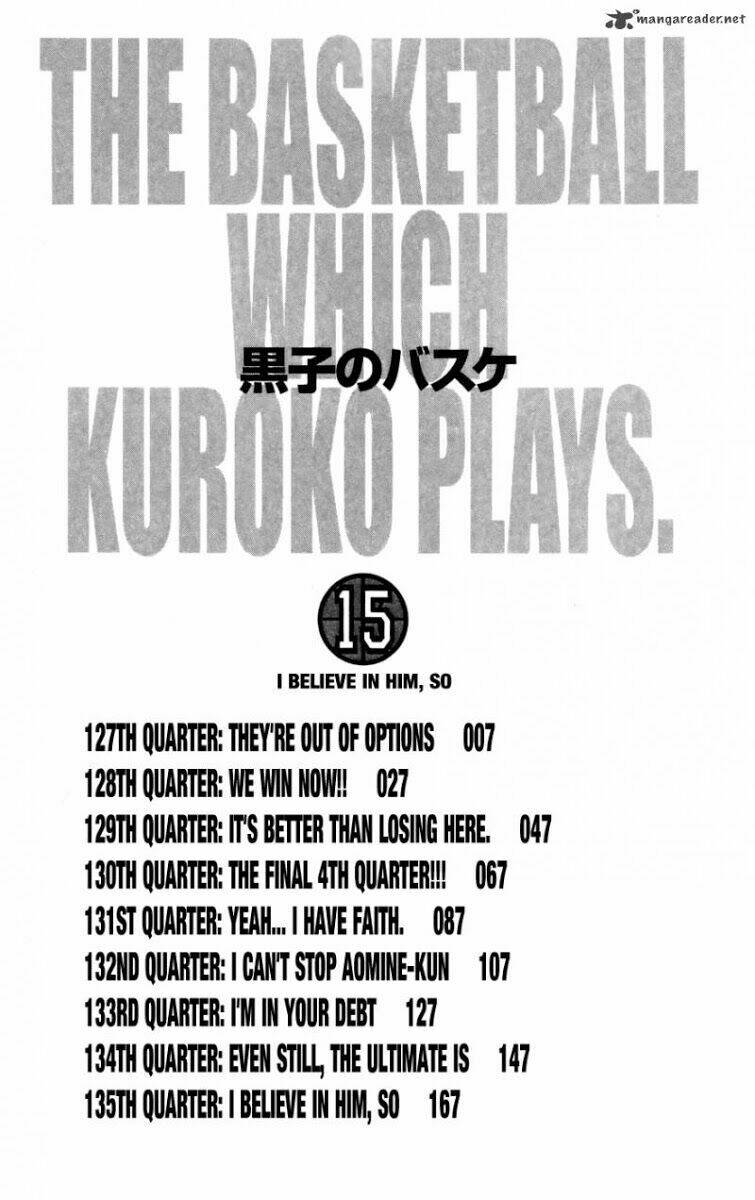 Vua Bóng Rổ Kuroko Chapter 127 - Trang 2