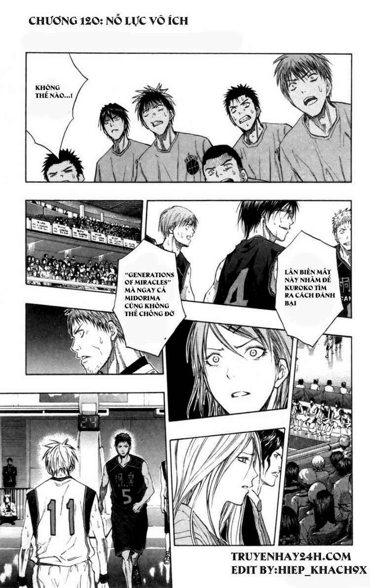 Vua Bóng Rổ Kuroko Chapter 120 - Trang 2