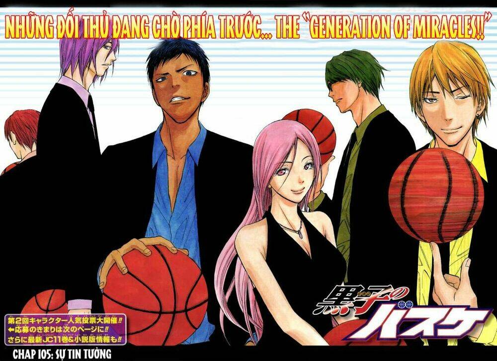 Vua Bóng Rổ Kuroko Chapter 105 - Trang 2