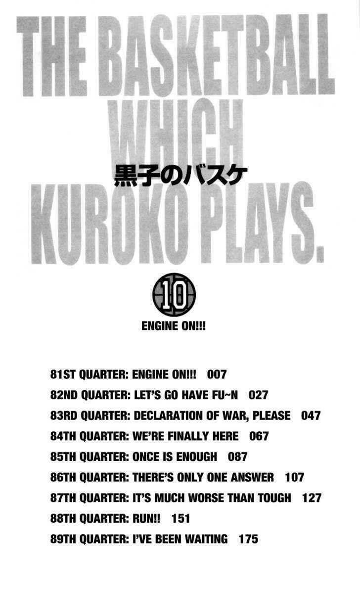 Vua Bóng Rổ Kuroko Chapter 81 - Trang 2