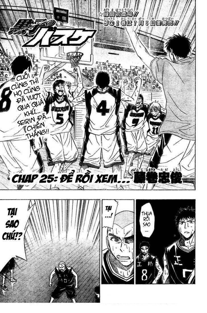 Vua Bóng Rổ Kuroko Chapter 25 - Trang 2