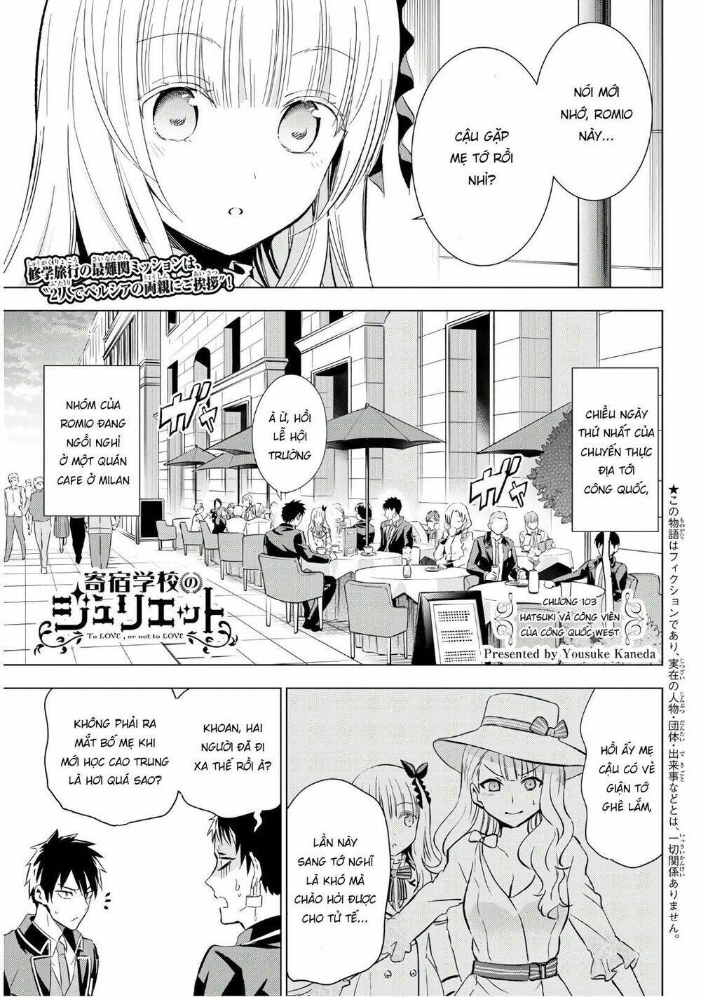 Kishuku Gakkou No Juliet Chapter 103 - Trang 2