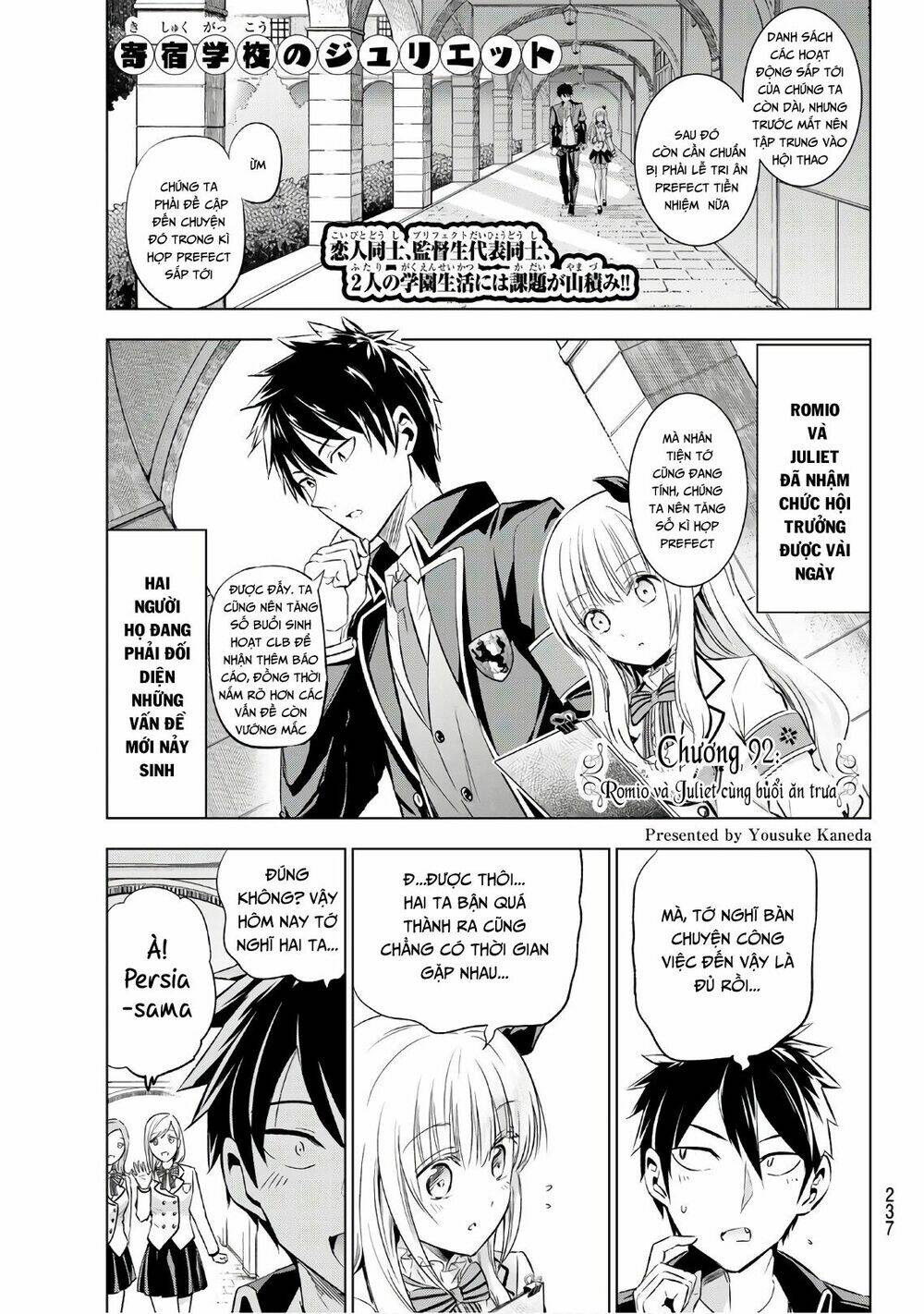 Kishuku Gakkou No Juliet Chapter 92 - Trang 2