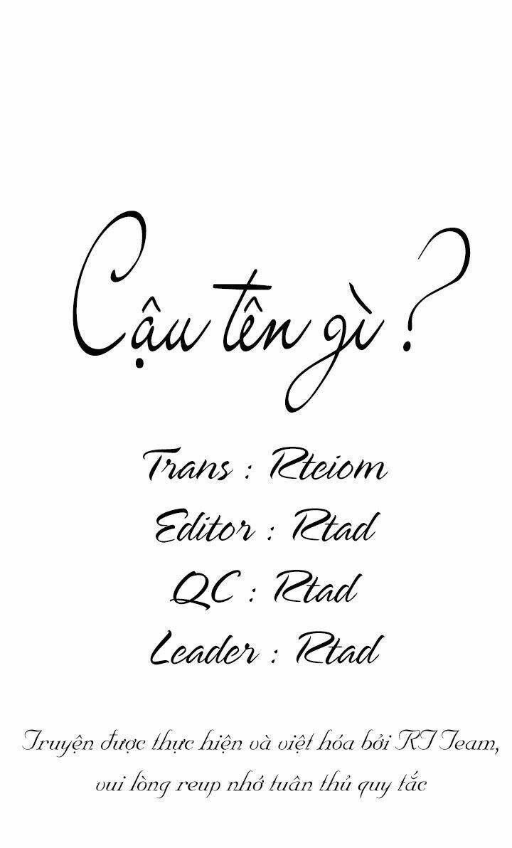 Cậu Tên Gì? Chapter 1 - Trang 2