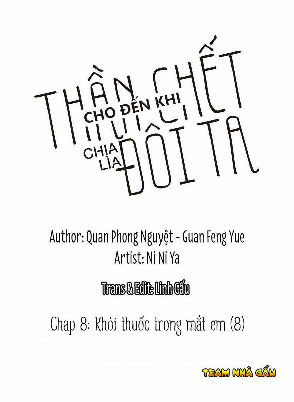 Cho Đến Khi Thần Chết Chia Lìa Đôi Ta Chapter 8 - Trang 2