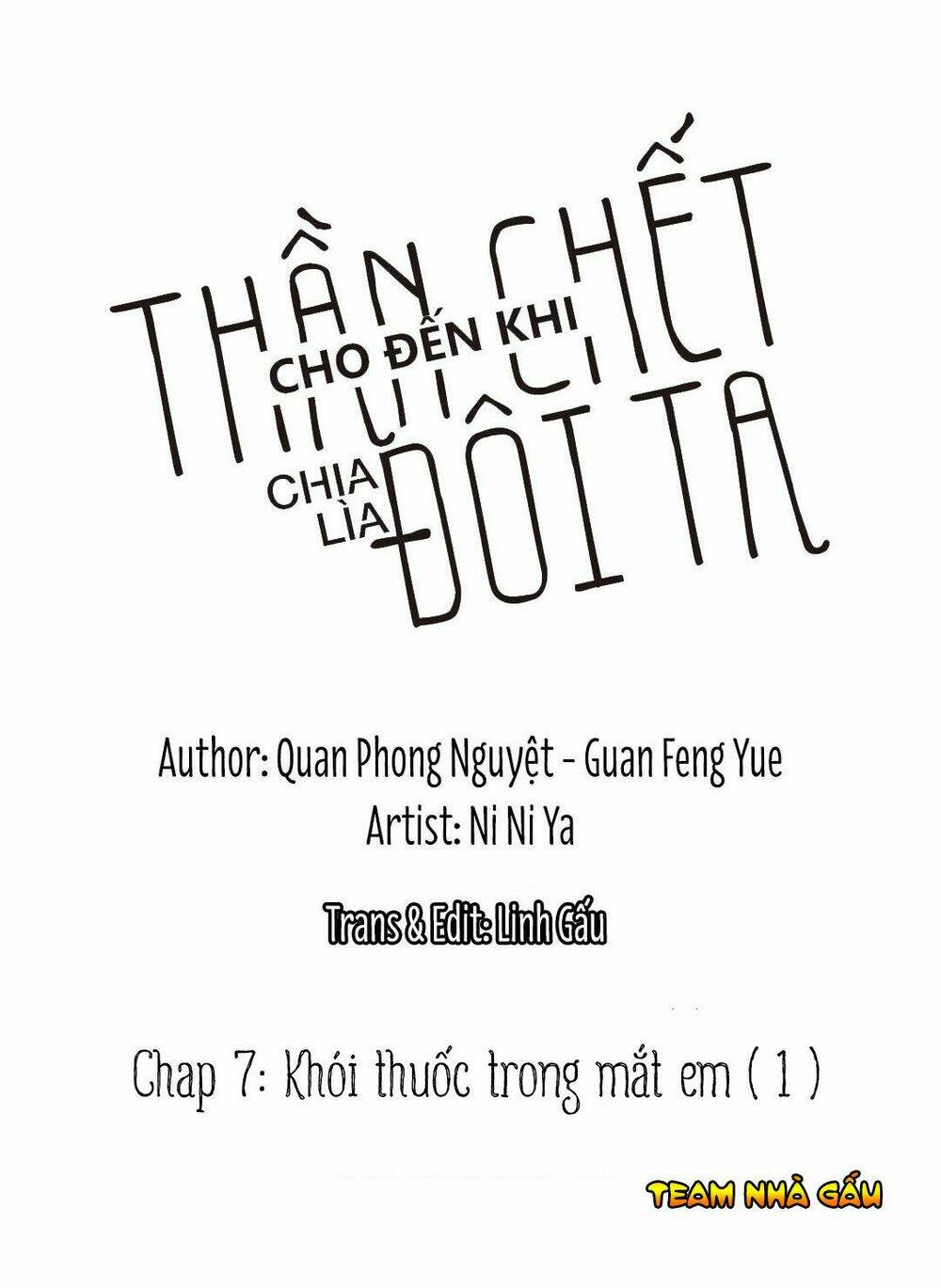 Cho Đến Khi Thần Chết Chia Lìa Đôi Ta Chapter 7 - Trang 2