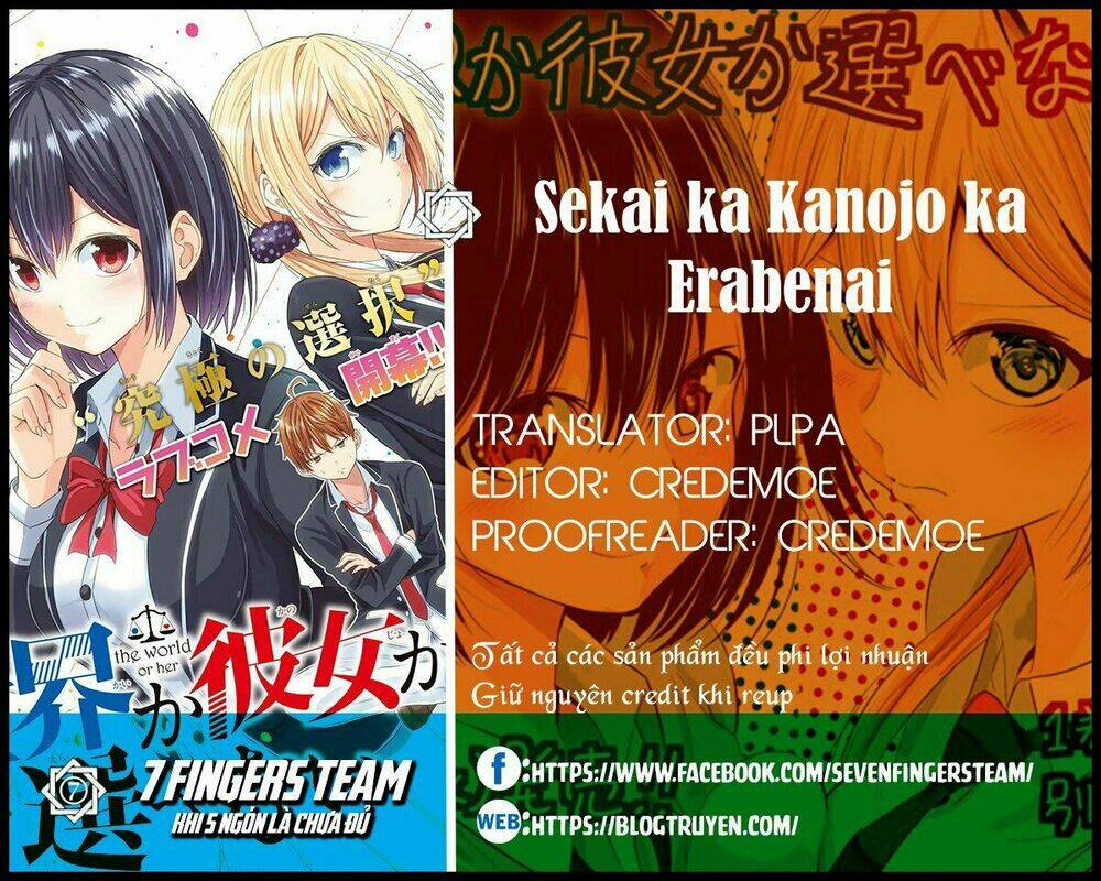 Sekai Ka Kanojo Ka Erabenai Chapter 20 - Trang 2