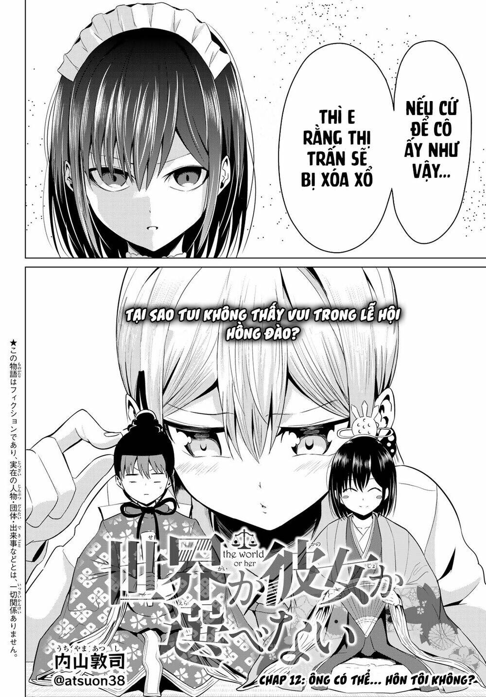 Sekai Ka Kanojo Ka Erabenai Chapter 12 - Trang 2