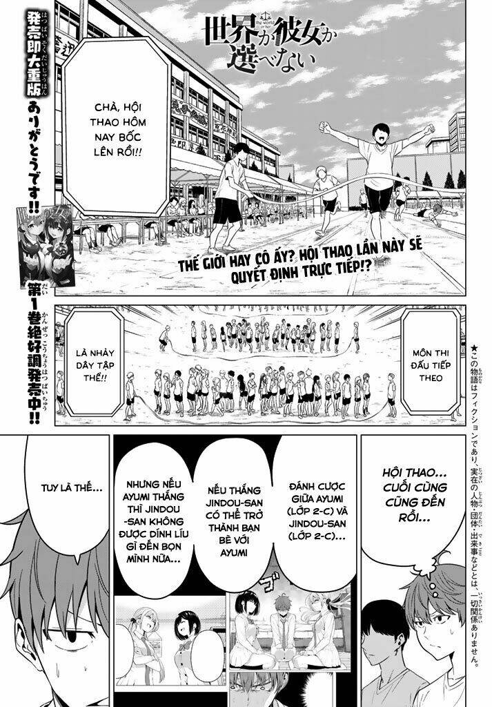 Sekai Ka Kanojo Ka Erabenai Chapter 7 - Trang 2