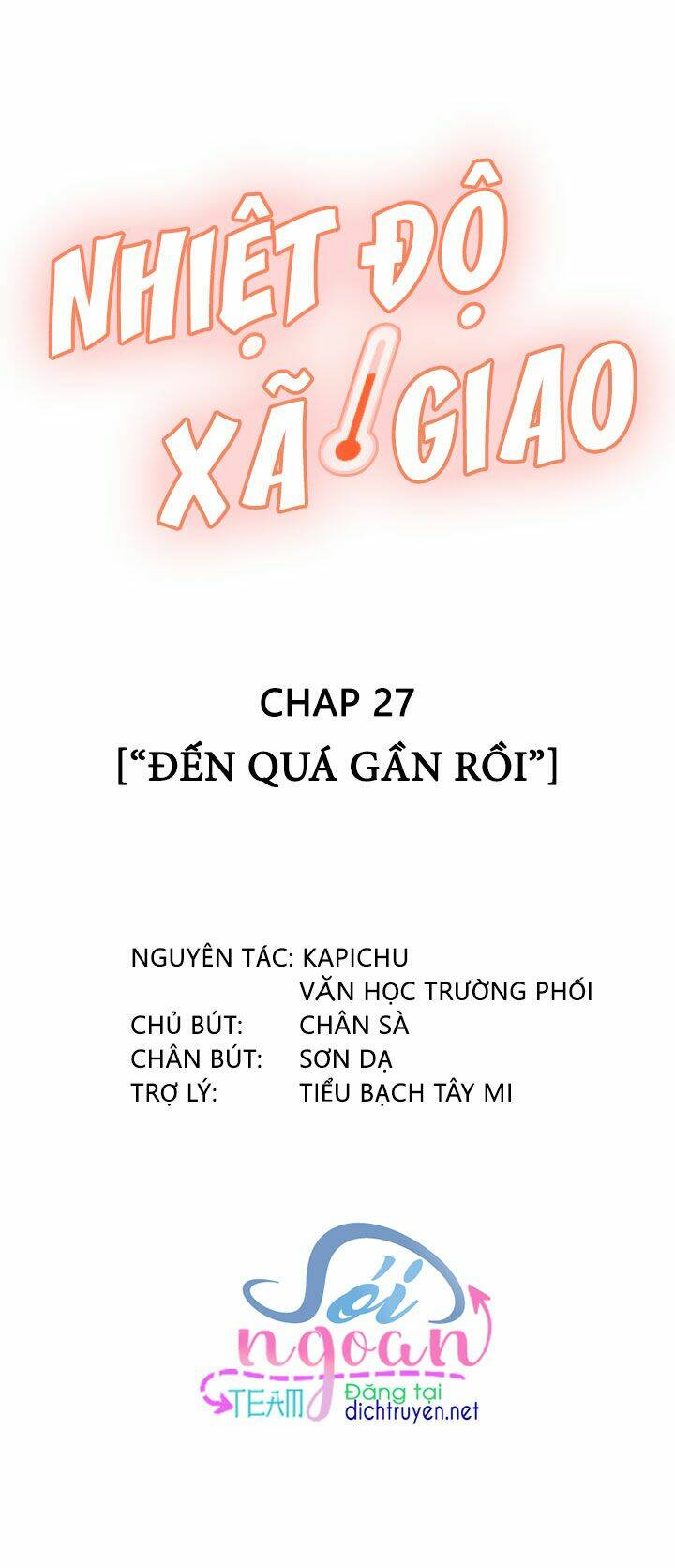 Nhiệt Độ Xã Giao Chapter 27 - Trang 2