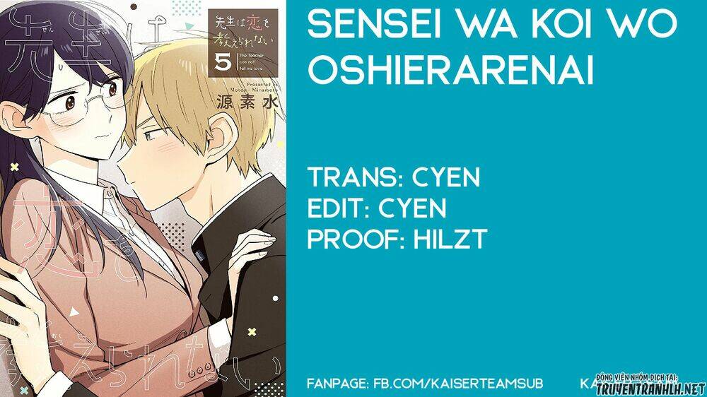 Sensei Wa Koi O Oshie Rarenai Chapter 33 - Trang 2