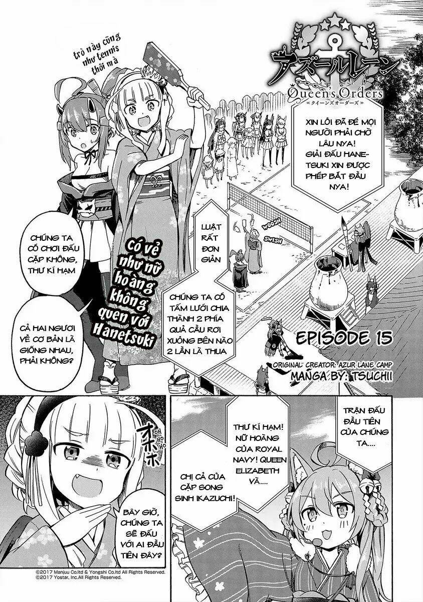 Azur Lane: Queen’S Orders Chapter 15 - Trang 2