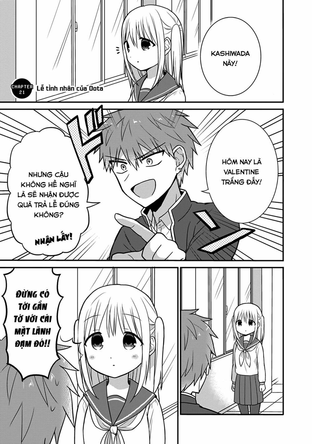 Kao Ni Denai Kashiwada-San To Kao Ni Deru Oota-Kun Chapter 21 - Trang 2