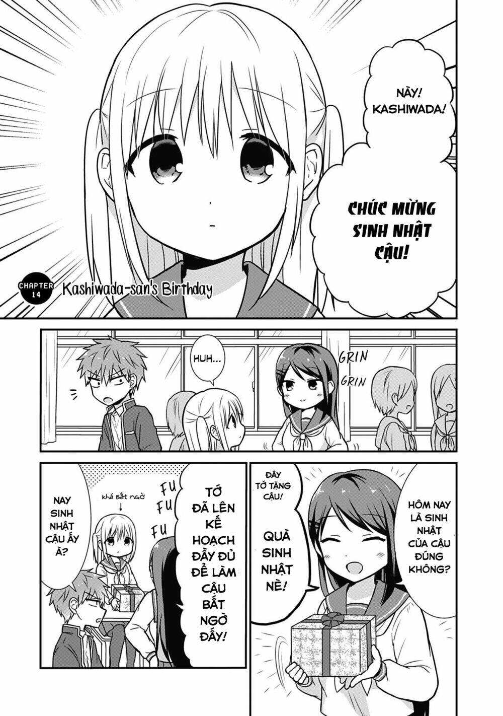 Kao Ni Denai Kashiwada-San To Kao Ni Deru Oota-Kun Chapter 14 - Trang 2