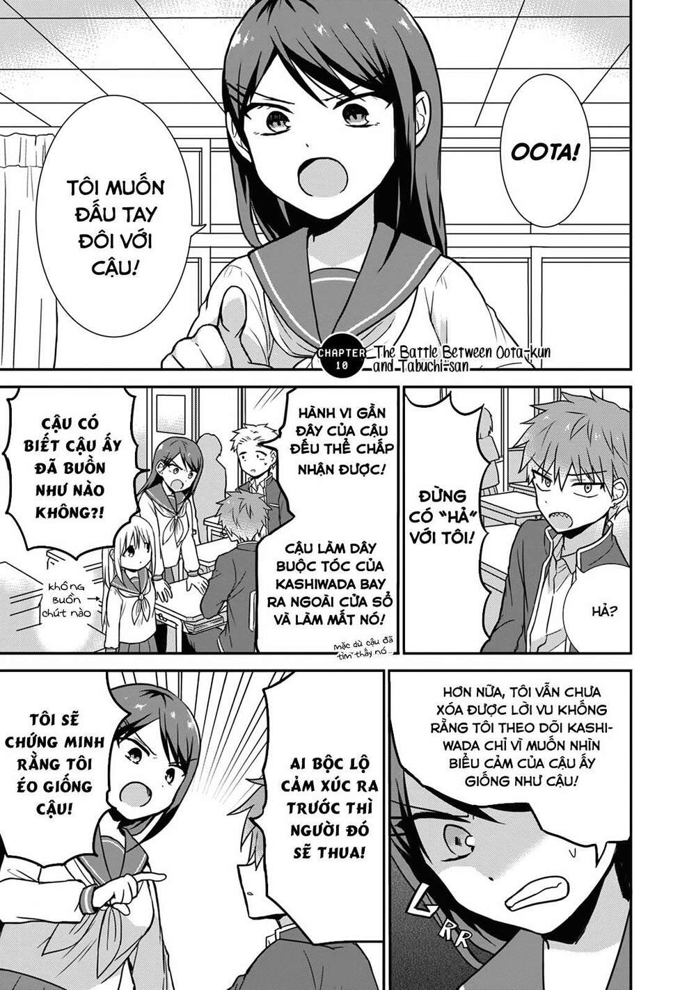 Kao Ni Denai Kashiwada-San To Kao Ni Deru Oota-Kun Chapter 10 - Trang 2