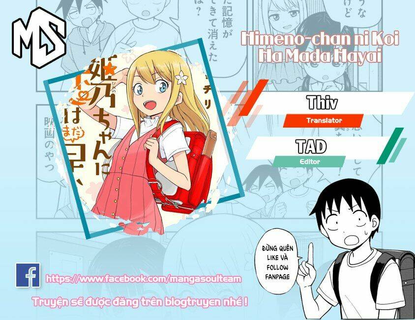 Với Himeno-Chan Thì Yêu Vẫn Còn Quá Sớm Đó! Chapter 25 - Trang 2