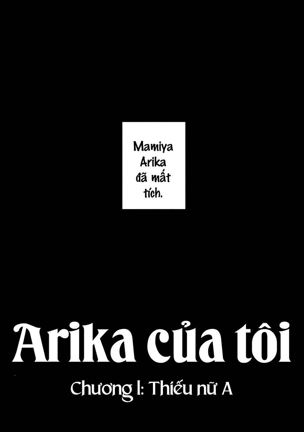 Arika Của Tôi Chapter 1 - Trang 2