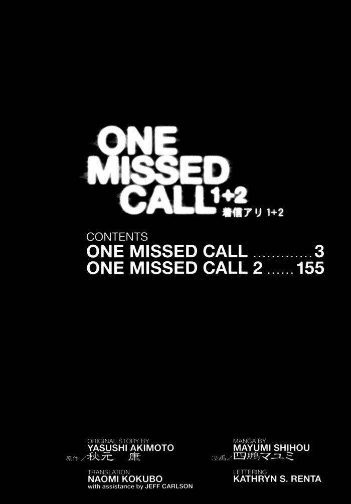 One Missed Call Chapter 1 - Trang 2