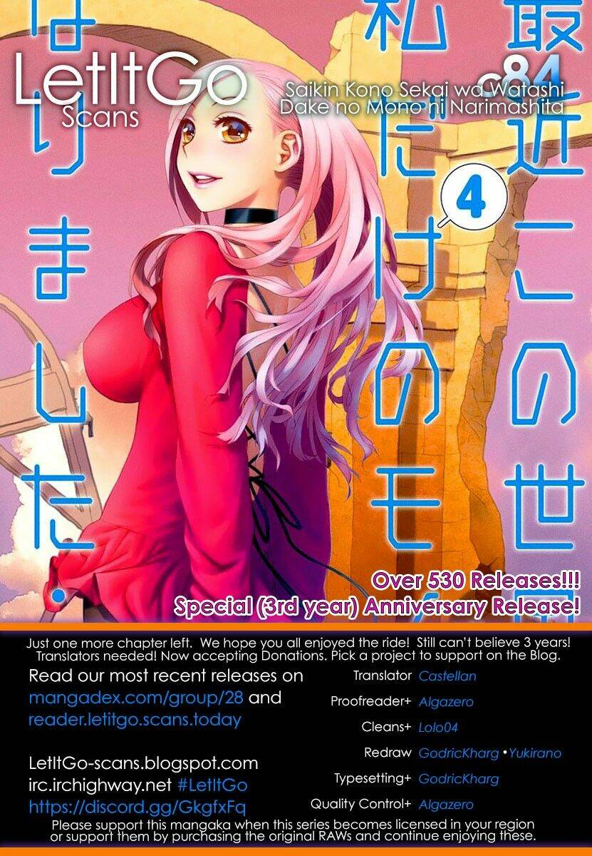 Saikin Kono Sekai Wa Watashi Dake No Mono Ni Narimashita…… Chapter 84 - Trang 2