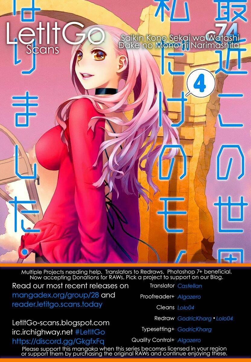 Saikin Kono Sekai Wa Watashi Dake No Mono Ni Narimashita…… Chapter 74 - Trang 2