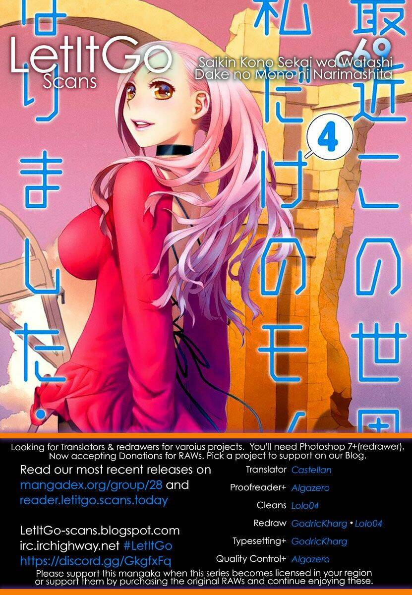 Saikin Kono Sekai Wa Watashi Dake No Mono Ni Narimashita…… Chapter 69 - Trang 2