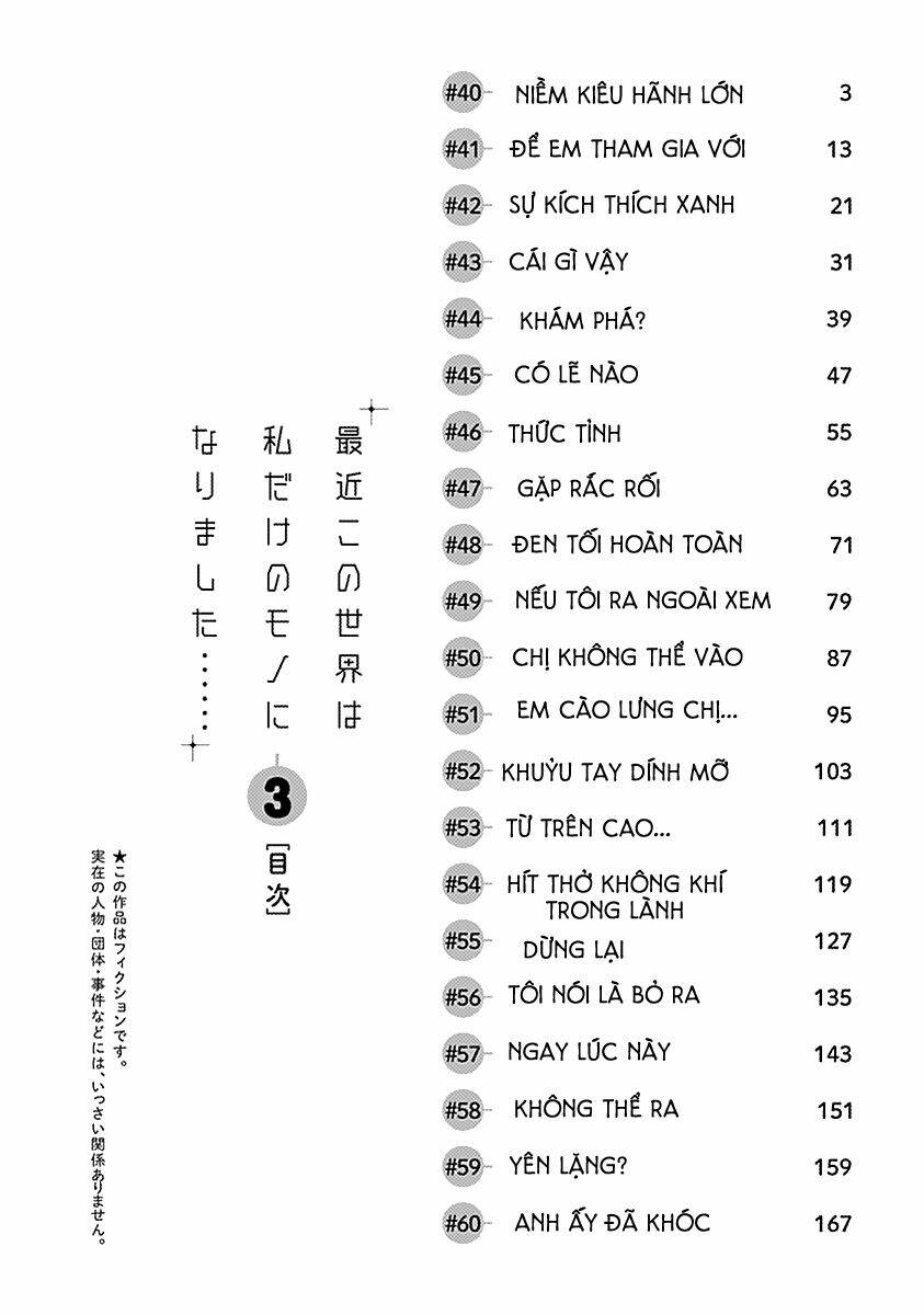 Saikin Kono Sekai Wa Watashi Dake No Mono Ni Narimashita…… Chapter 40 - Trang 2