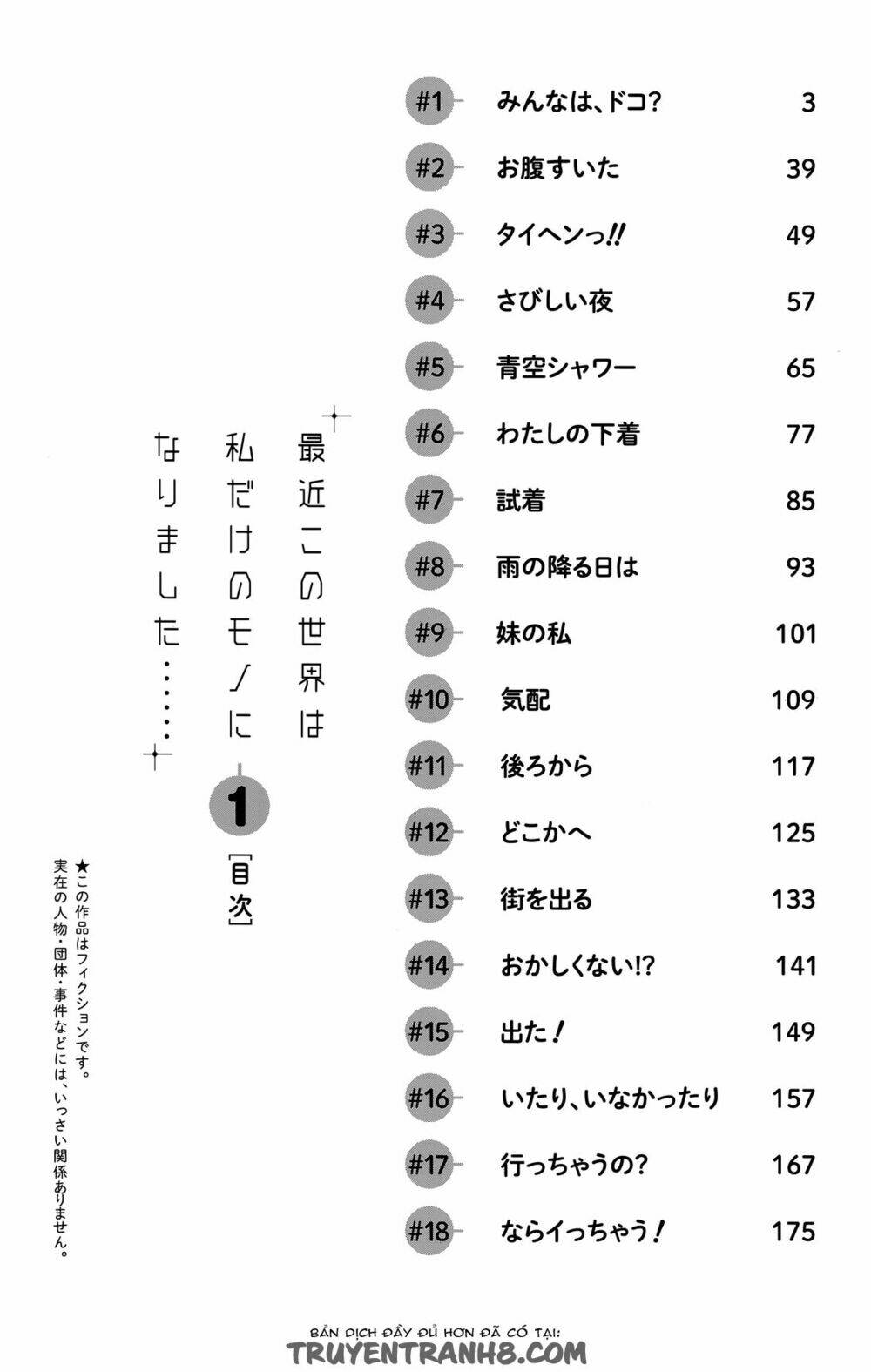 Saikin Kono Sekai Wa Watashi Dake No Mono Ni Narimashita…… Chapter 0 - Trang 2