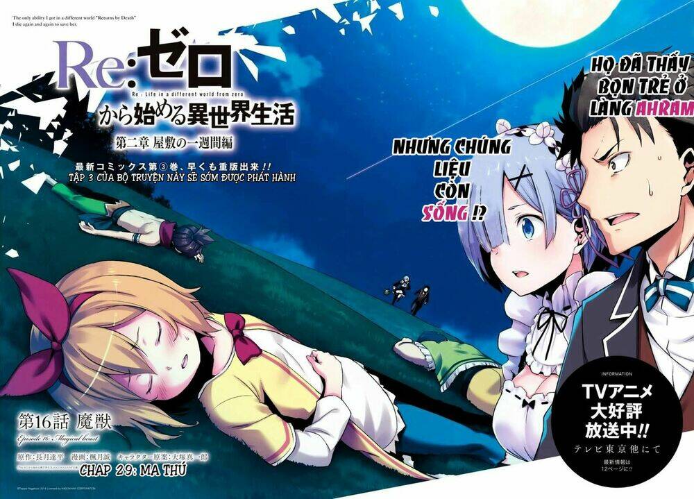 Re:Zero – Bắt Đầu Lại Ở Thế Giới Khác Chapter 29 - Trang 2