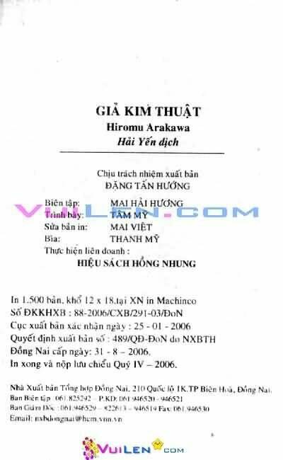 Giả Kim Thuật Chapter 49 - Trang 2