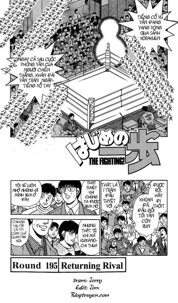 Hajime No Ippo Chapter 195 - Trang 2