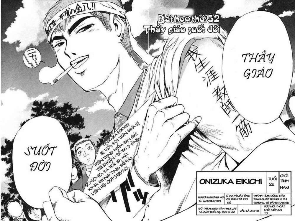 Gto – Great Teacher Onizuka Chapter 52 - Trang 2