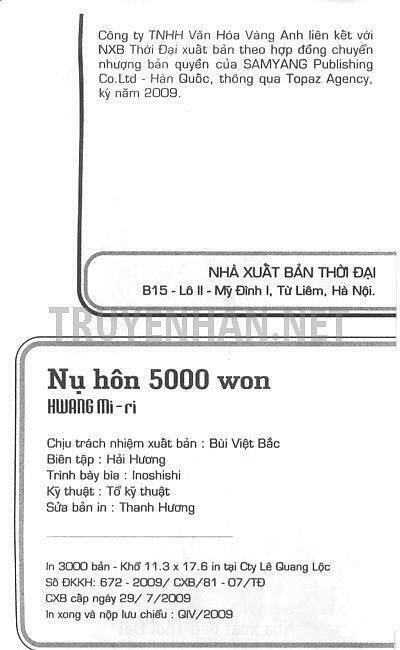 Nụ Hôn 5000 Won Chapter 41 - Trang 2